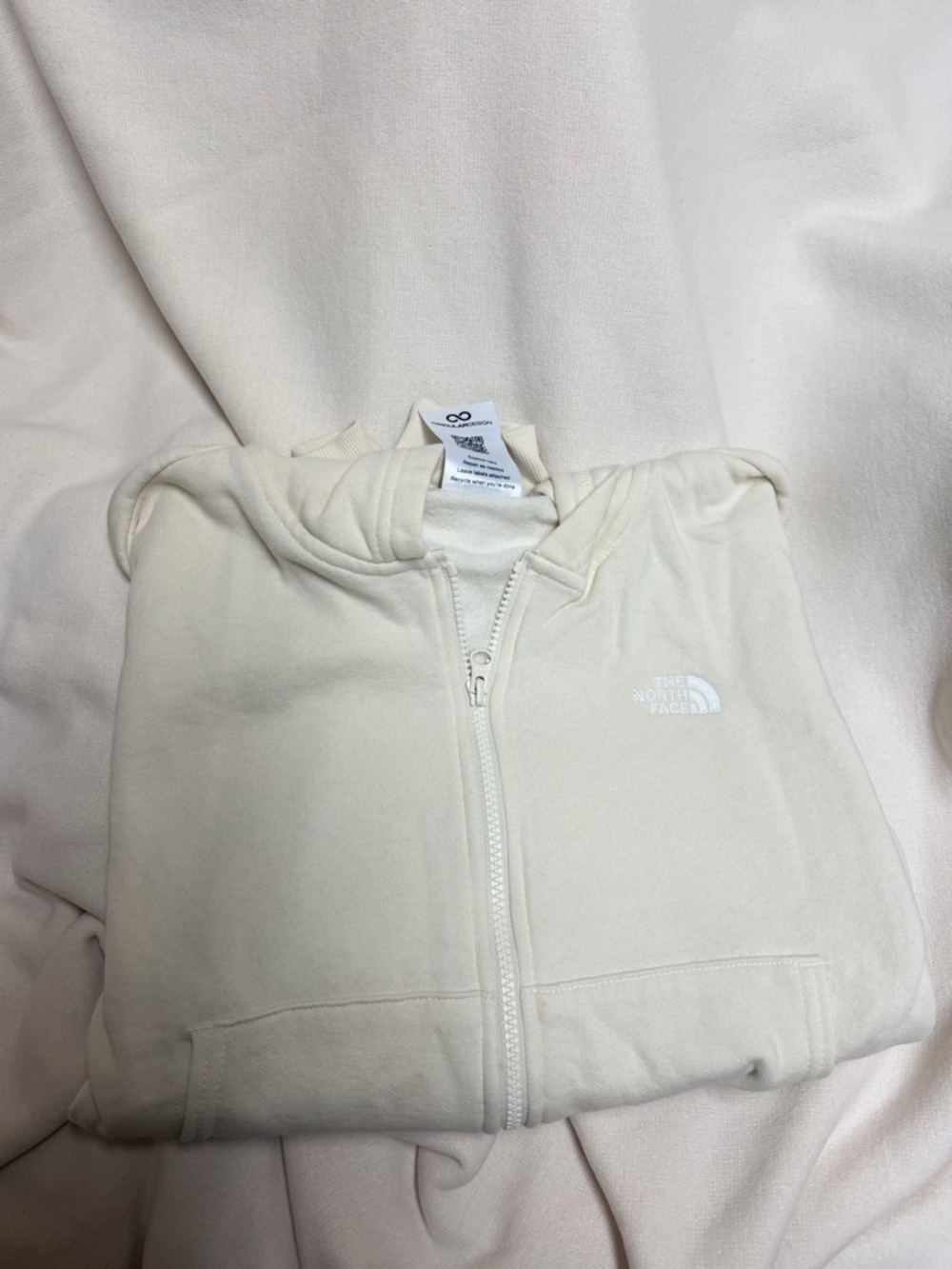 The North Face Off-White Hooded Zip Jacket